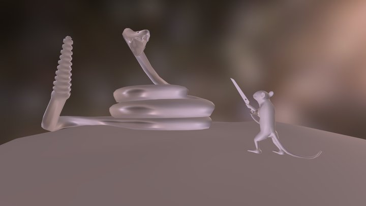 Mouse vs. Snake (WIP) 3D Model