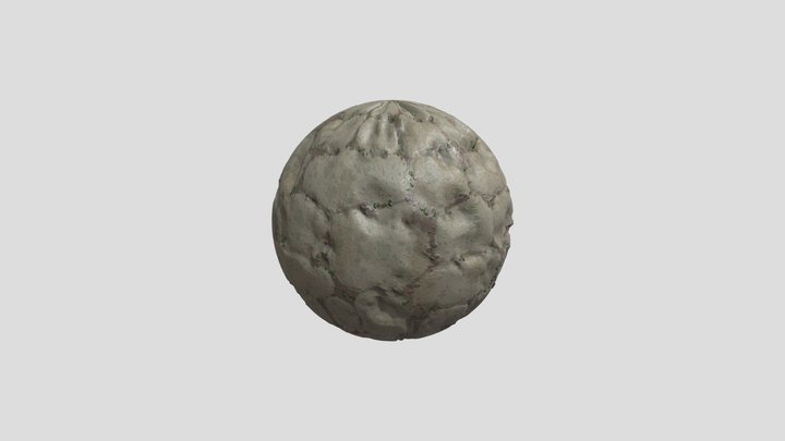 Stone and Mud Detailed 3D Model