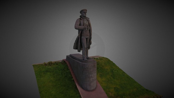 Monument to Admiral N.G. Kuznetsov 3D Model