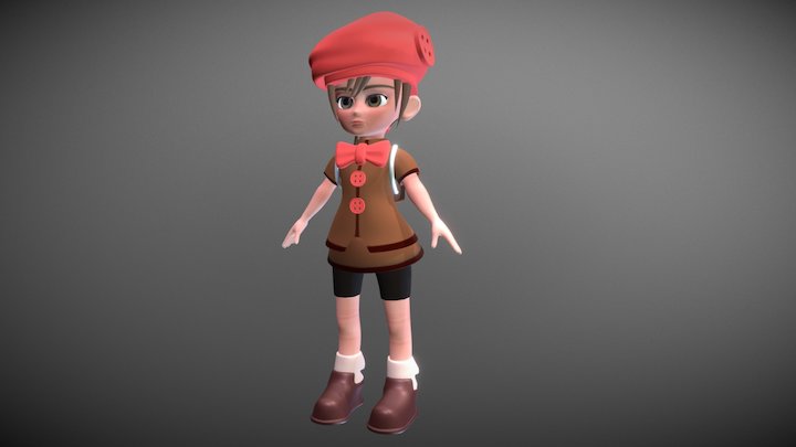 Tuff Girl 3D Model