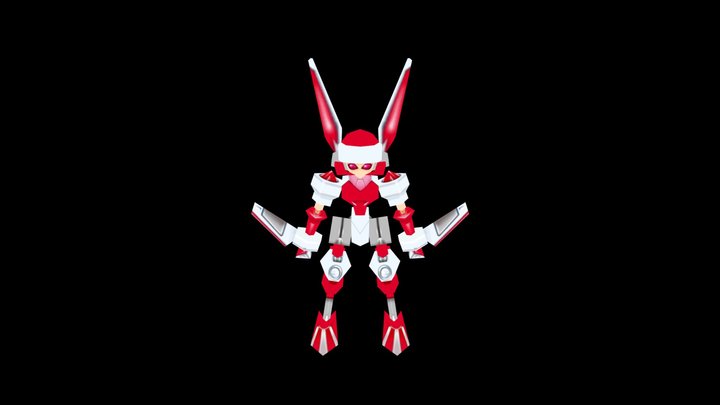 (Medabot) Medarot R PS1 3d model VORPAL RABBIT