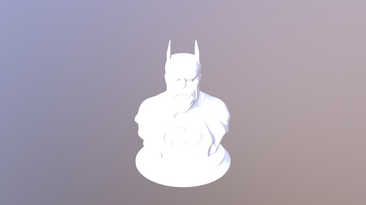 Batman real face of capitalism bust (batmetal) 3D Model