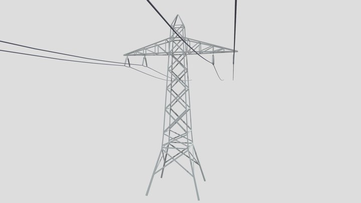 Electric Pole 3D Model