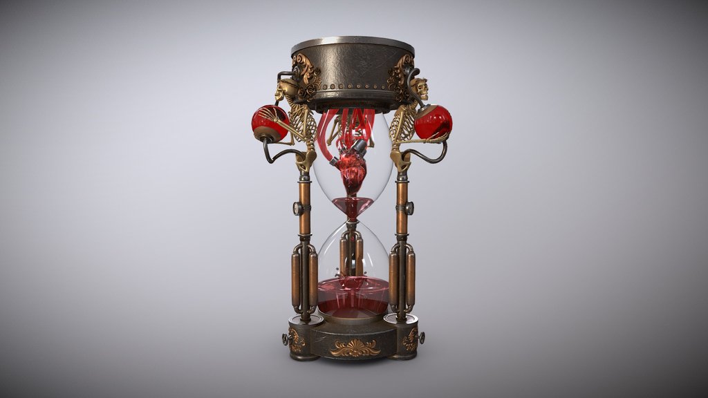 The Steampunk Heartglass (fbx)