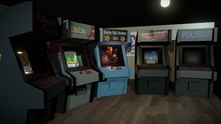 Arcade Scene 3D Model