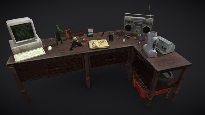 Lab Desk (Vincent Gernand) 3D Model
