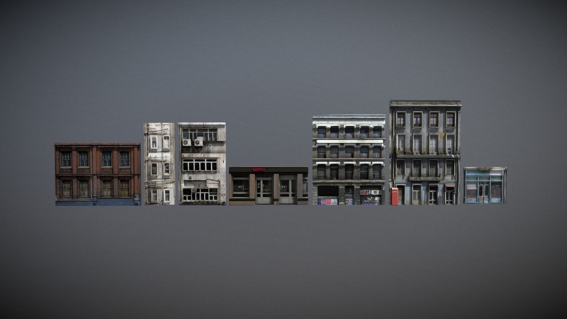 BUILDINGS PACK 1 Download Free 3D Model By G gunn24 34141fb 