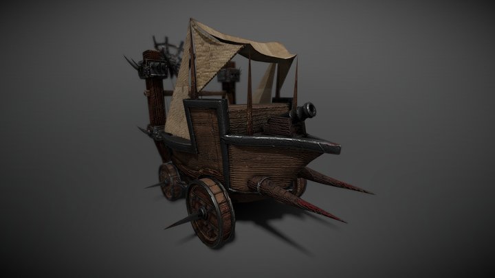 Viking Battle Vehicle 3D Model