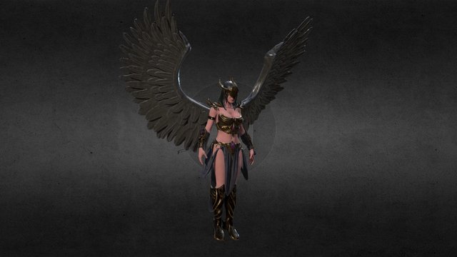 Black Valkyrie 3D Model