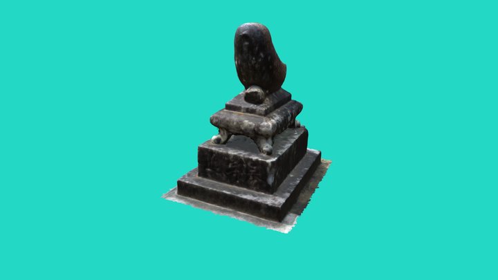 福岡県 水田天満宮鷽石像（南） 3D Model