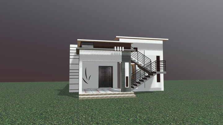 Single storey building model 3D Model