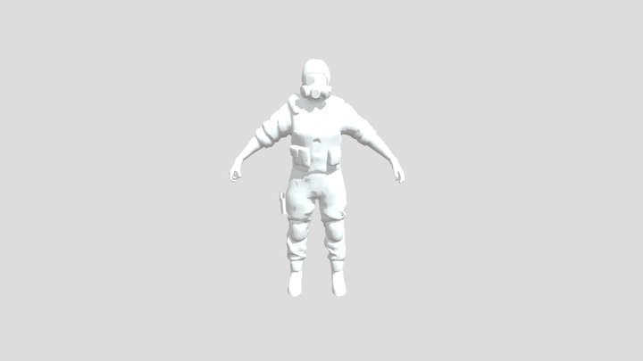 Террорист с карты зона 7 3D Model