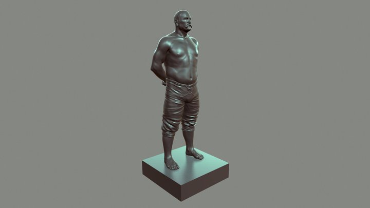 Koca Yusuf 3D printable Statuette 3D Model
