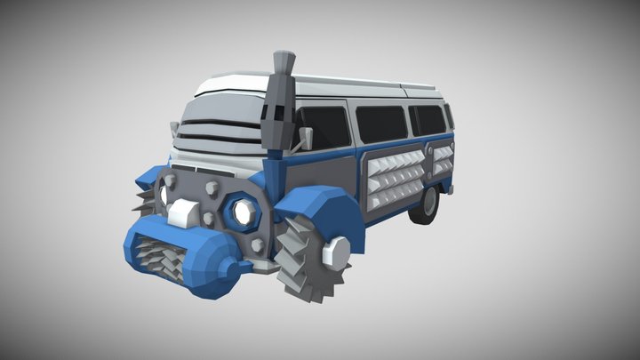 Minibus 3D Model in Bus 3DExport