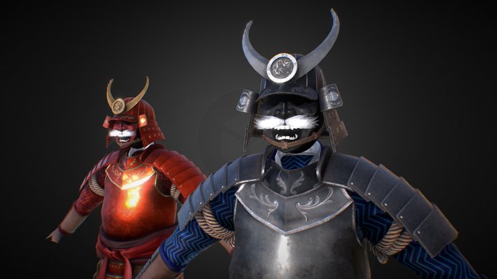 Samurai 2 3D Model