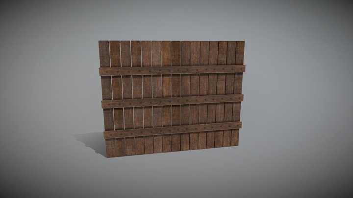 Wodden fence 3D Model