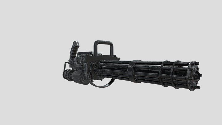 Minigun gatling 3D Model