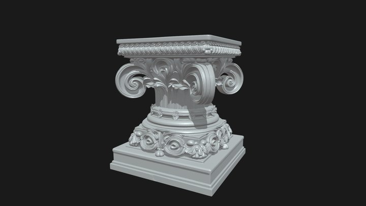 pedestal D 3D Model