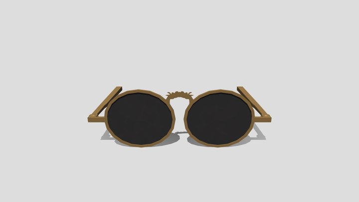 Chinese Smokey Quartz Glasses 3D Model