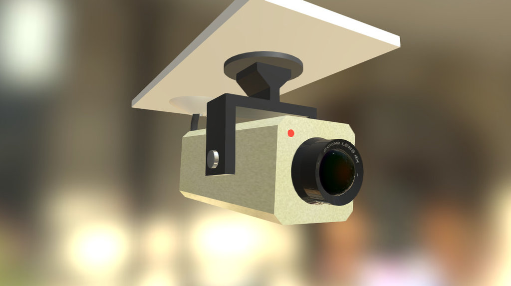 Security camera Download Free 3D model by flarn2006