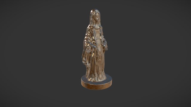 Скульптура девушки 3D Model