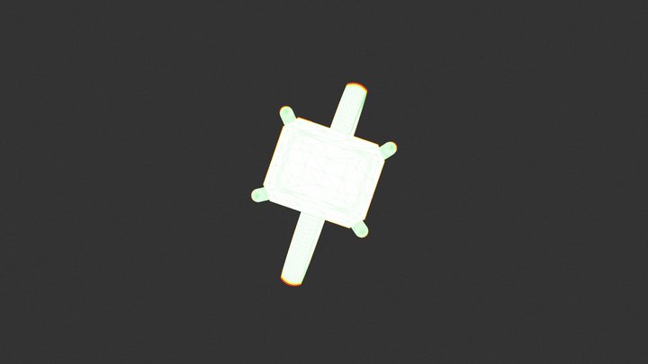טבעת אמרלד 3.66 קארט 3D Model