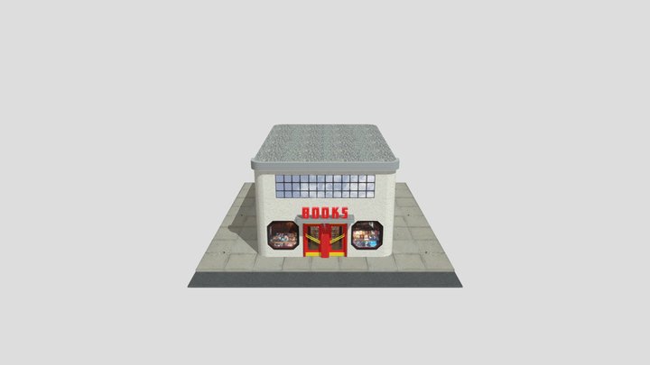 Art Deco Book Store 3D Model