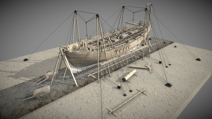 Shipyard with Alert (1777) 3D Model