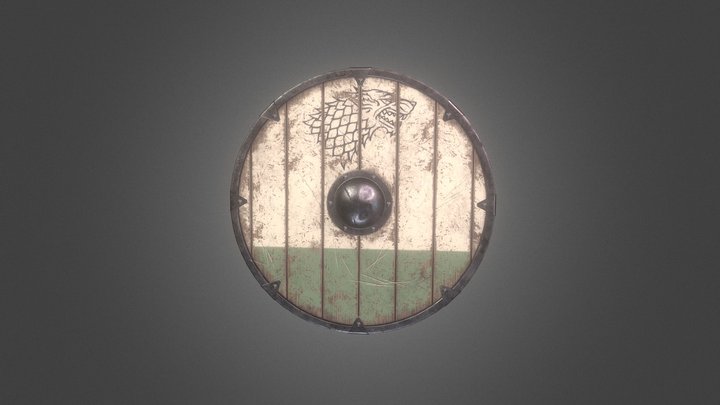 House Stark Shield - Game Model - 3D Model