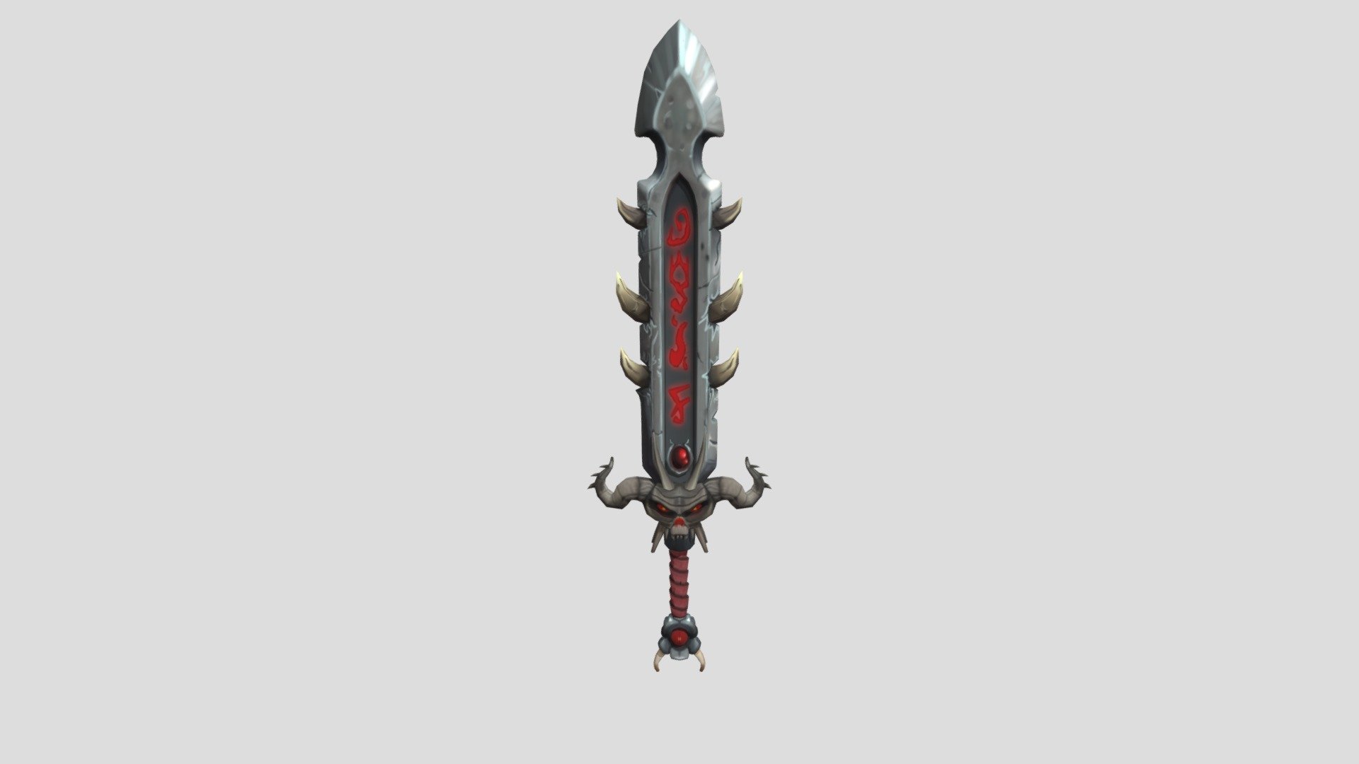 The Demon Blade - Download Free 3D model by Oliver (@OliverGames ...