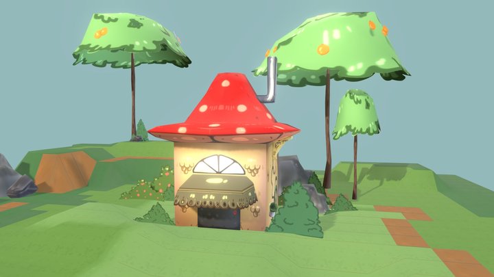 Forest Witch: Amanita Shed 3D Model
