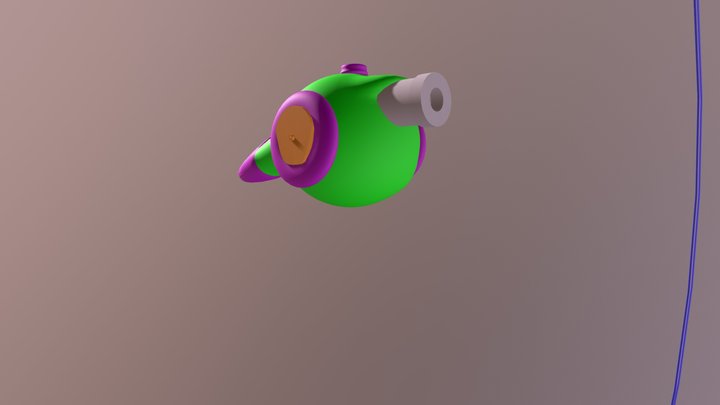 Portal Gun Quantaler mk1 3D Model