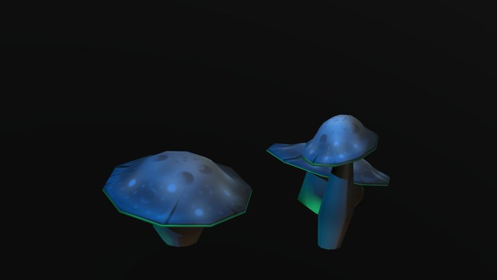 Mushrooms (Fearless Madness Props) 3D Model