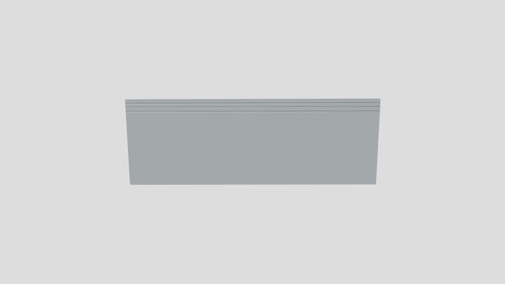 پله ساده خط دار 5 3D Model