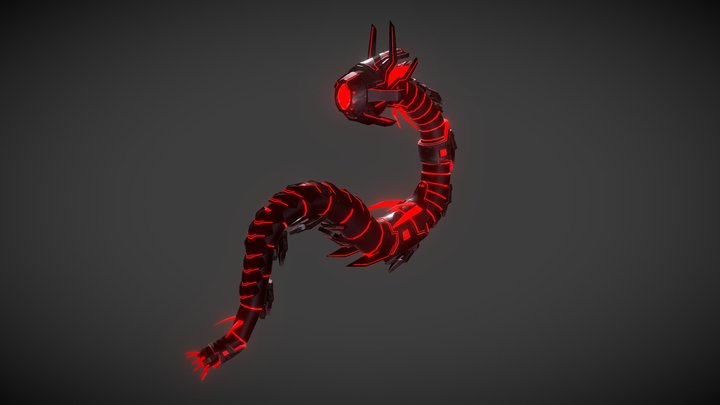 Hi-tech dragon 3D Model