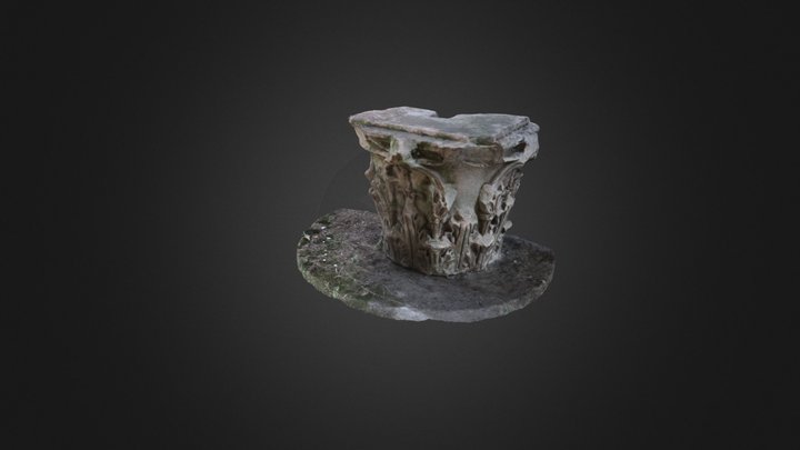 Dettaglio Capitello Anfiteatro Campano 3D Model