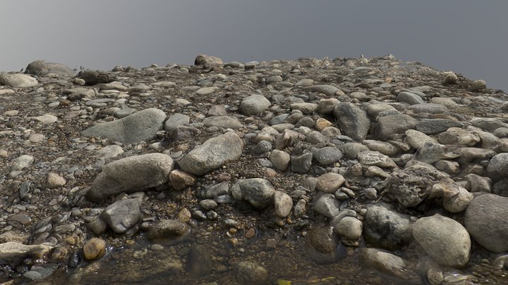 River Rocks Scan – Modello 3D gratuito STL