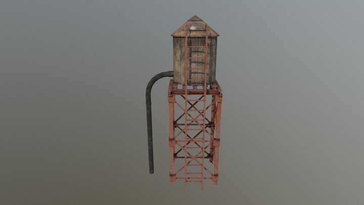 Water Tower 3D Model