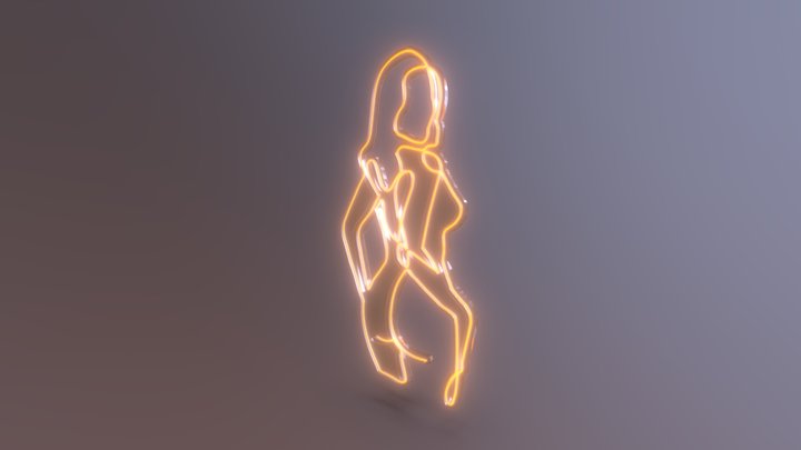 Nude-sketch2 3D Model