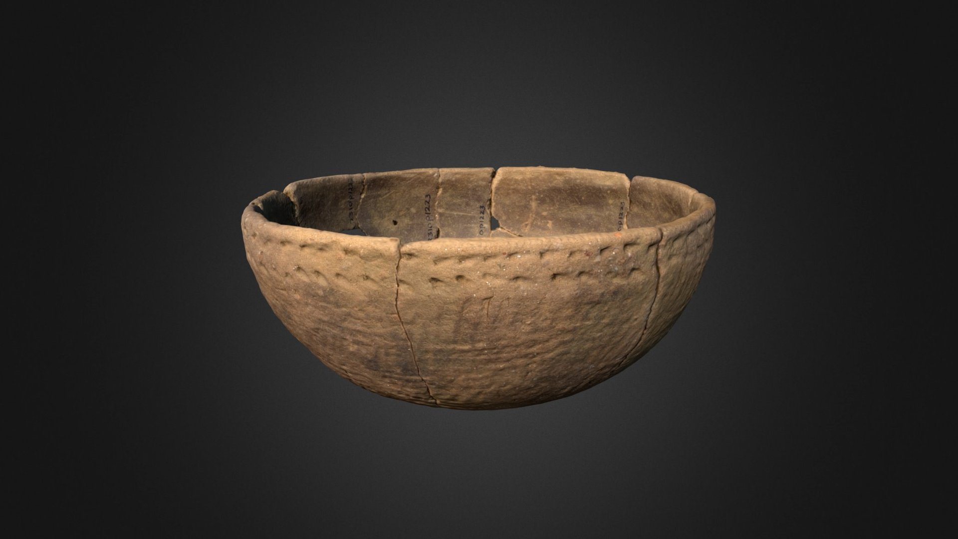 Pisgah Complicated Stamped Bowl (2310p1223)