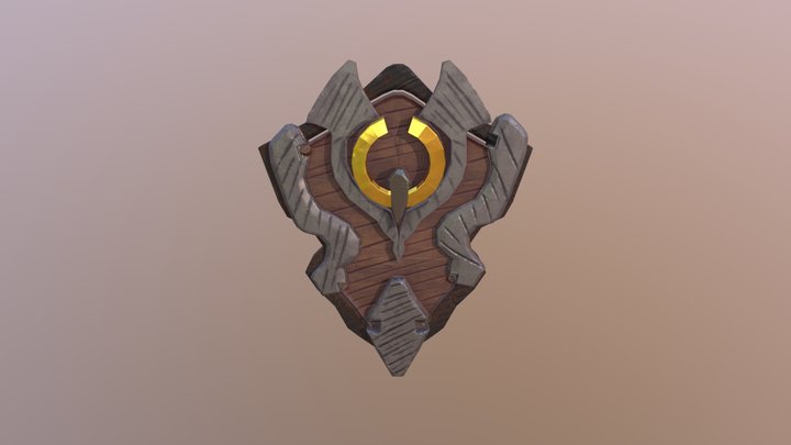 Tribute Room - Stylised Shield 05 3D Model