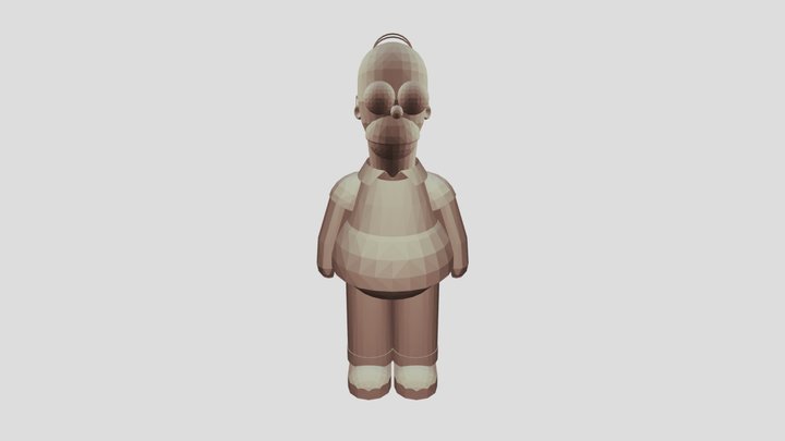 Homer Simpson figure 3D Model