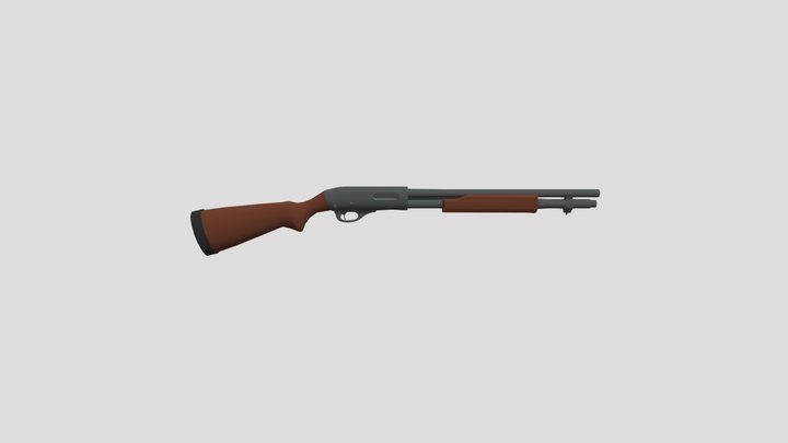 Remington 870 Shotgun 3D Model