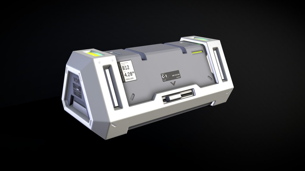 Sci-Fi crate / ammunition box (2)