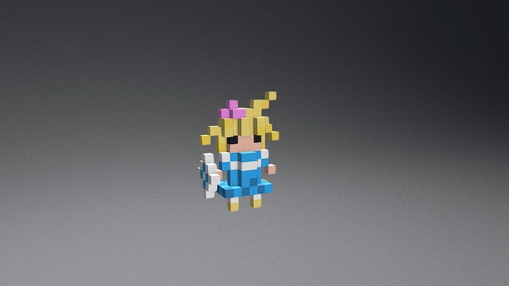 voxel priest 3D Model