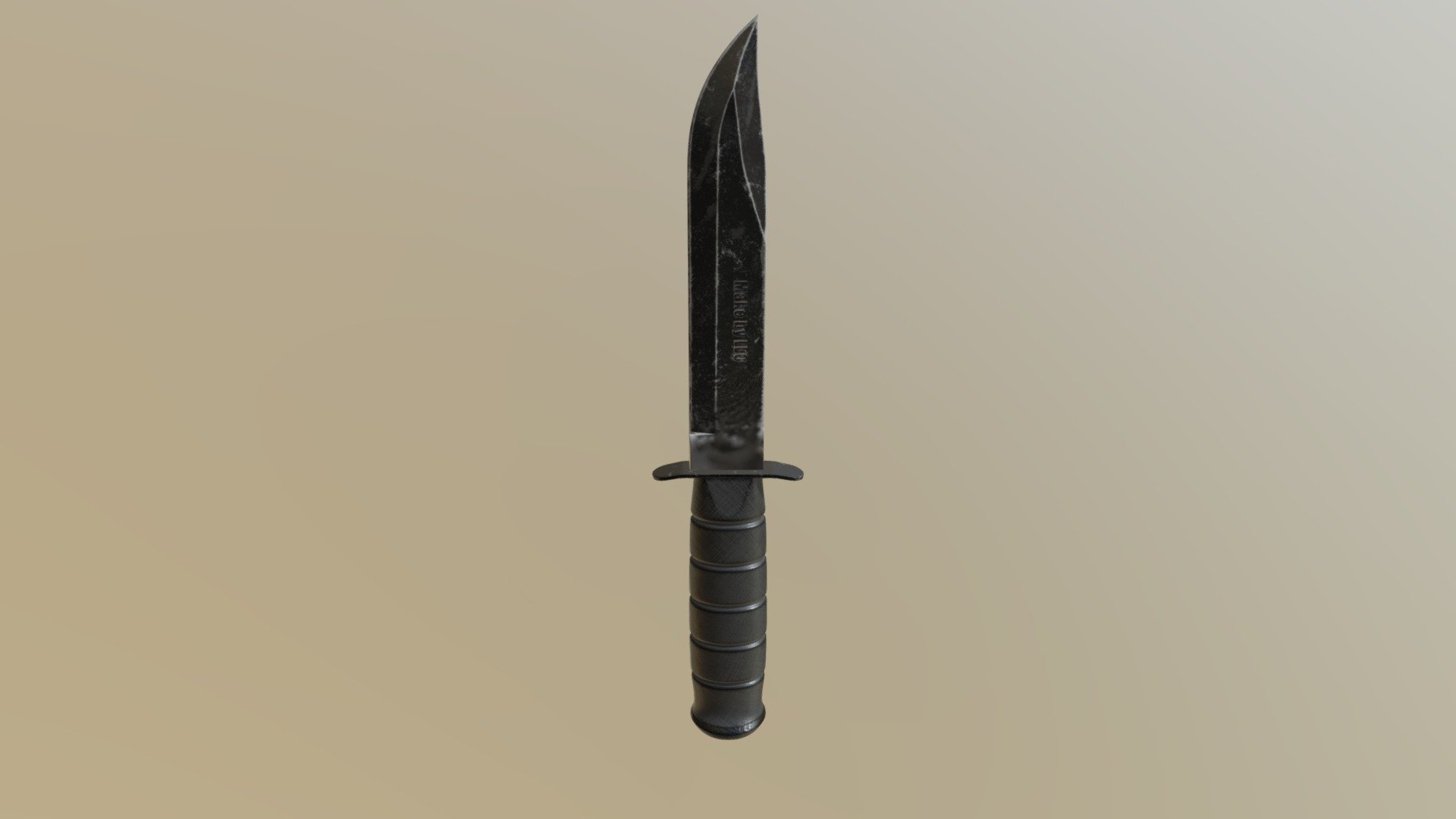 My first 3D Texturing with SP - Knife — Sketchfab embed 3D viewer