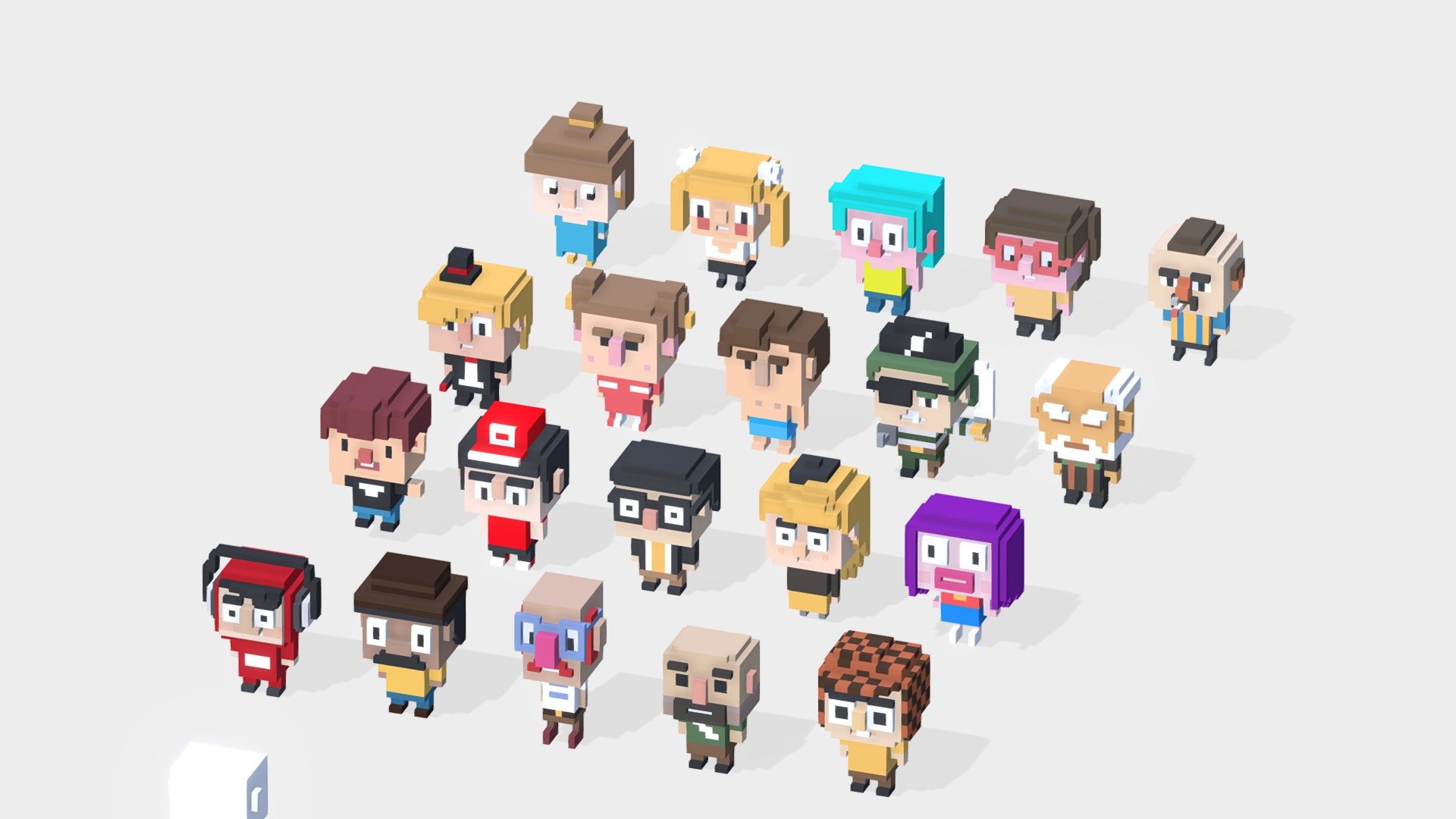 Cute 3D Characters Game Asset Pack - Buy Royalty Free 3D model by danidesa  (@danidesa) [342f94e]