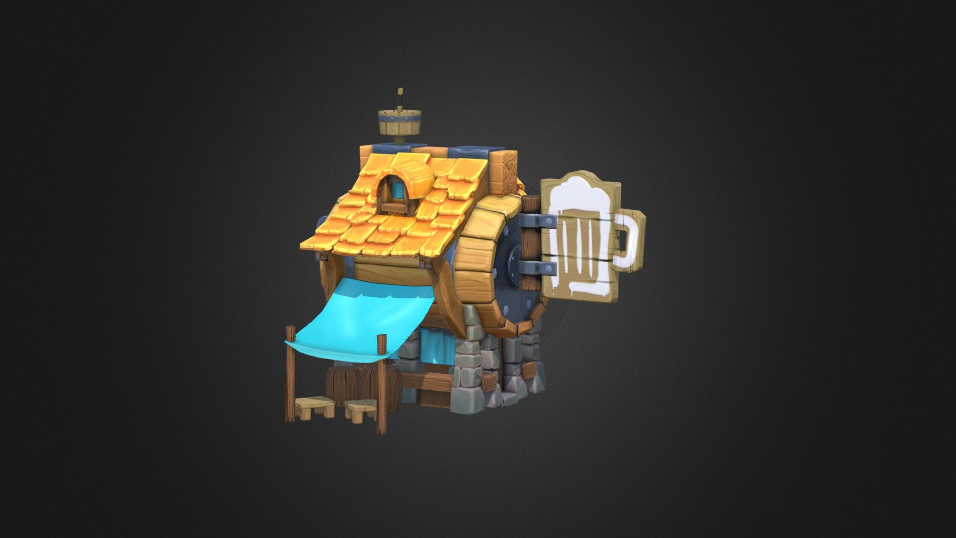 Stylized Tavern - 3D model by jared.matheson.2 [34302e2] - Sketchfab