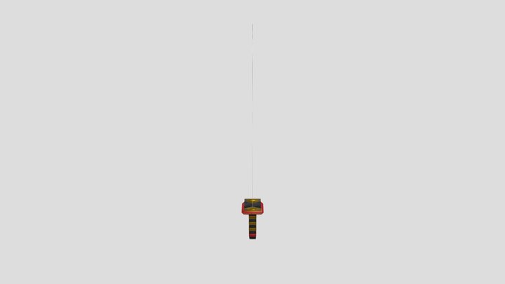 traditional Japanese katana 3D Model