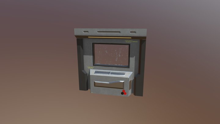 Mur Sci-Fi 3D Model